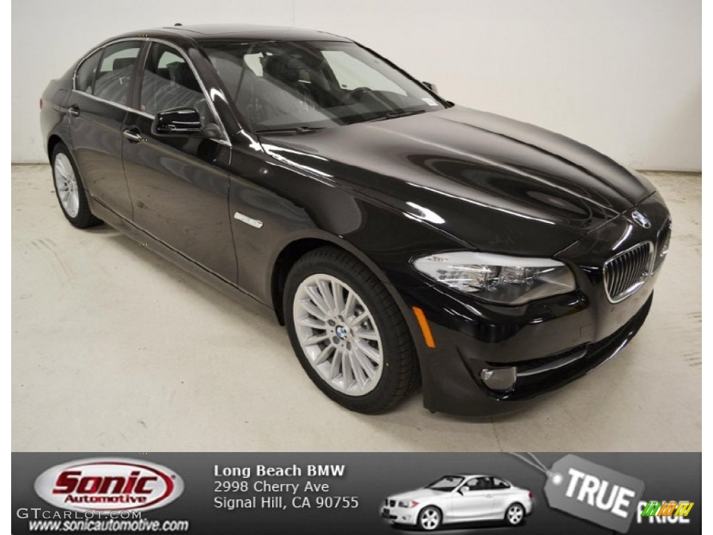 2013 5 Series 535i Sedan - Jet Black / Black photo #1