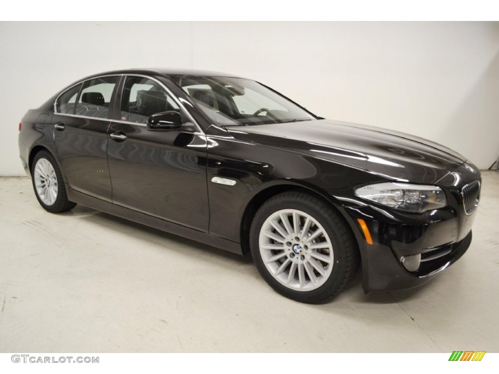 2013 5 Series 535i Sedan - Jet Black / Black photo #2