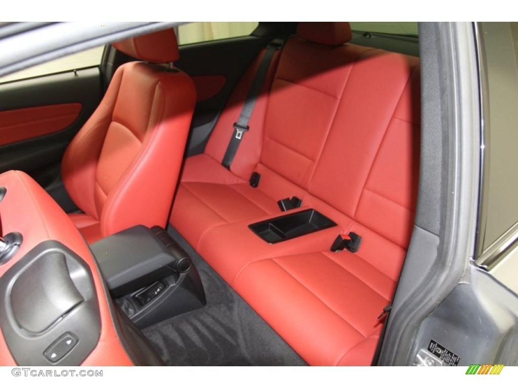 Coral Red Interior 2011 BMW 1 Series 135i Coupe Photo #79793404