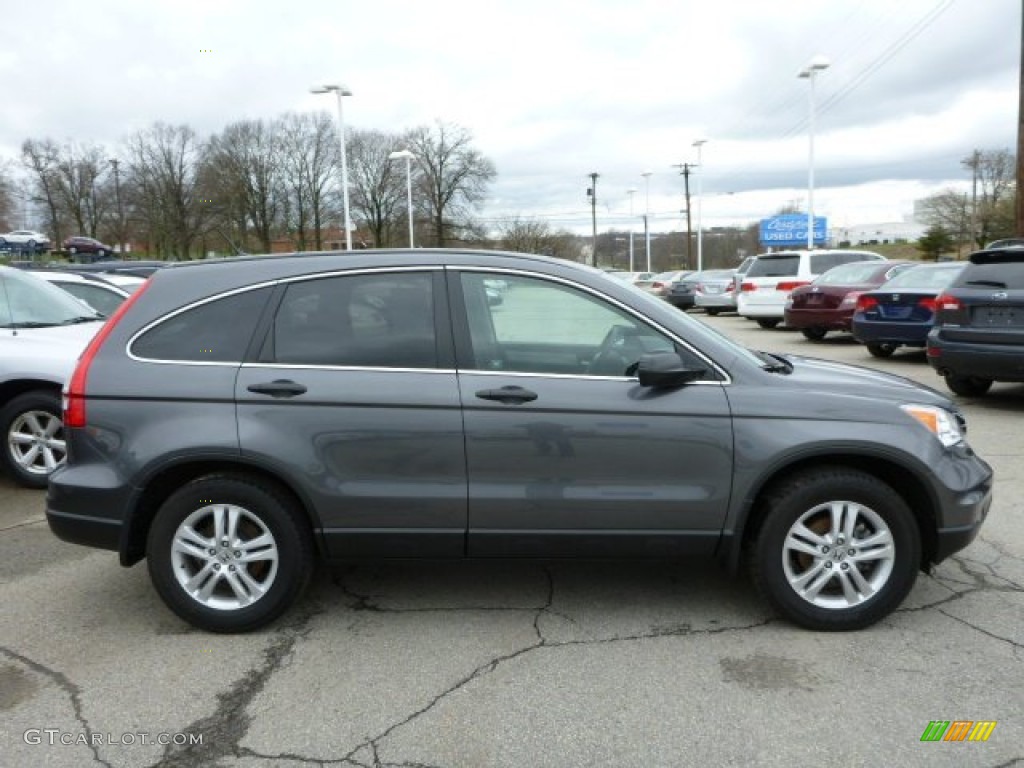 2011 CR-V EX 4WD - Polished Metal Metallic / Black photo #2