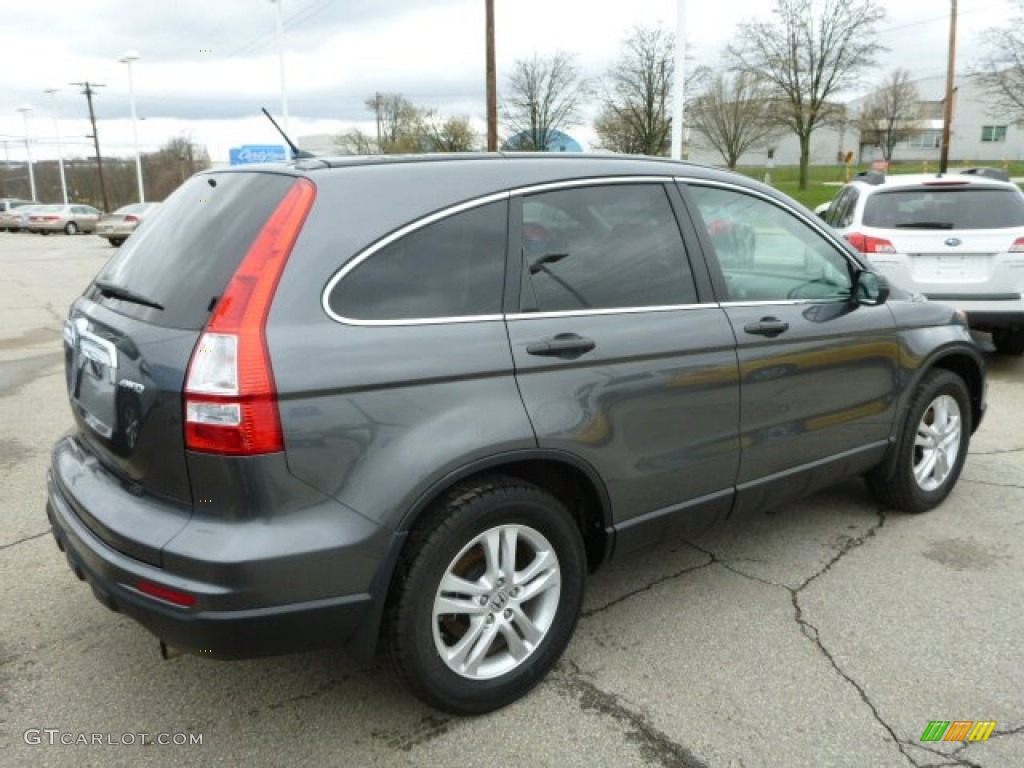 2011 CR-V EX 4WD - Polished Metal Metallic / Black photo #3