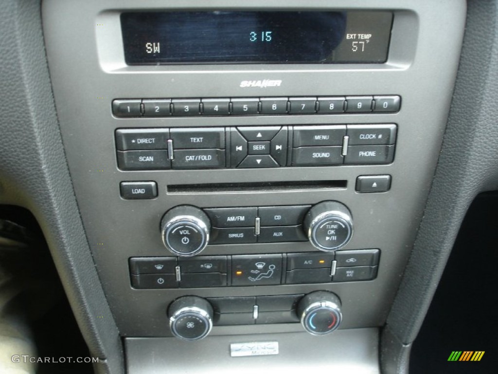 2012 Ford Mustang V6 Premium Coupe Controls Photo #79795041