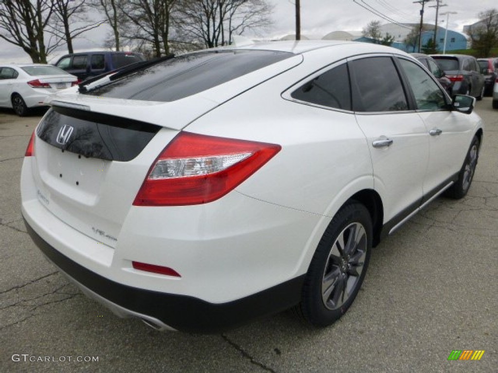 2013 Crosstour EX-L V-6 4WD - White Diamond Pearl / Ivory photo #3