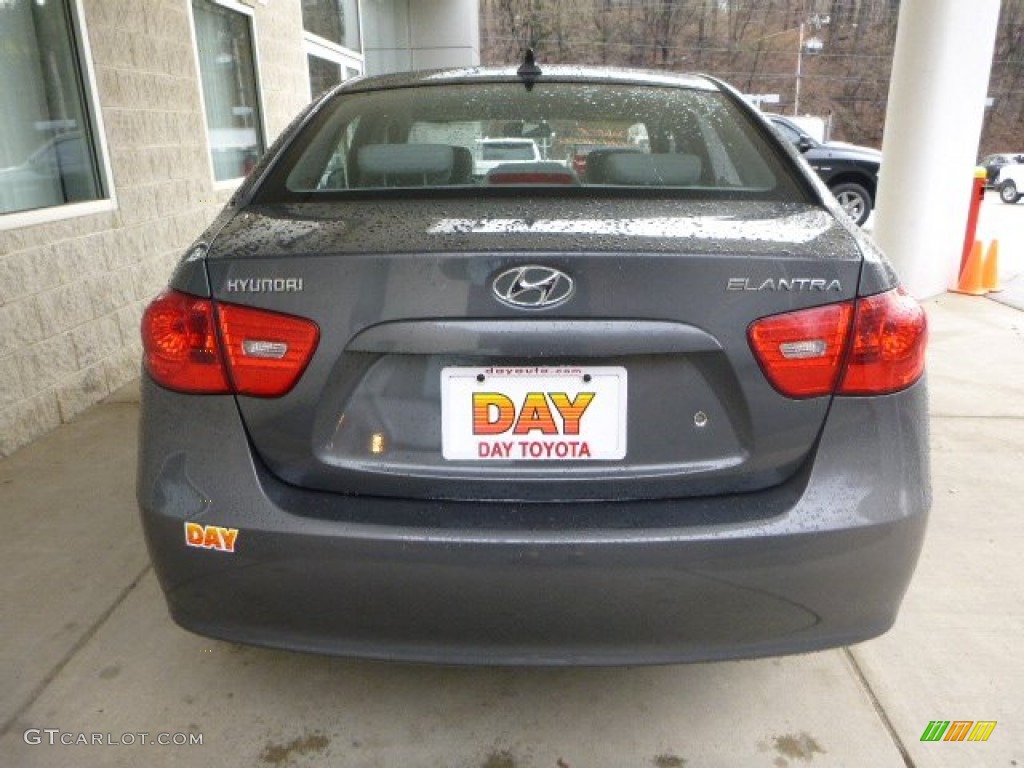2009 Elantra GLS Sedan - Carbon Gray / Gray photo #3