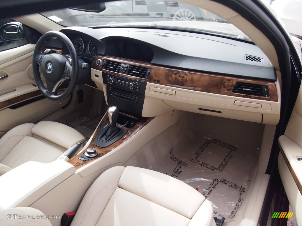 2008 3 Series 335i Coupe - Jet Black / Cream Beige photo #3