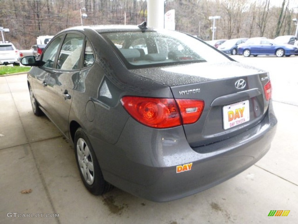 2009 Elantra GLS Sedan - Carbon Gray / Gray photo #4