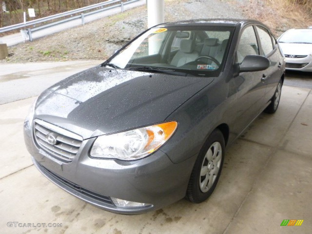 2009 Elantra GLS Sedan - Carbon Gray / Gray photo #5