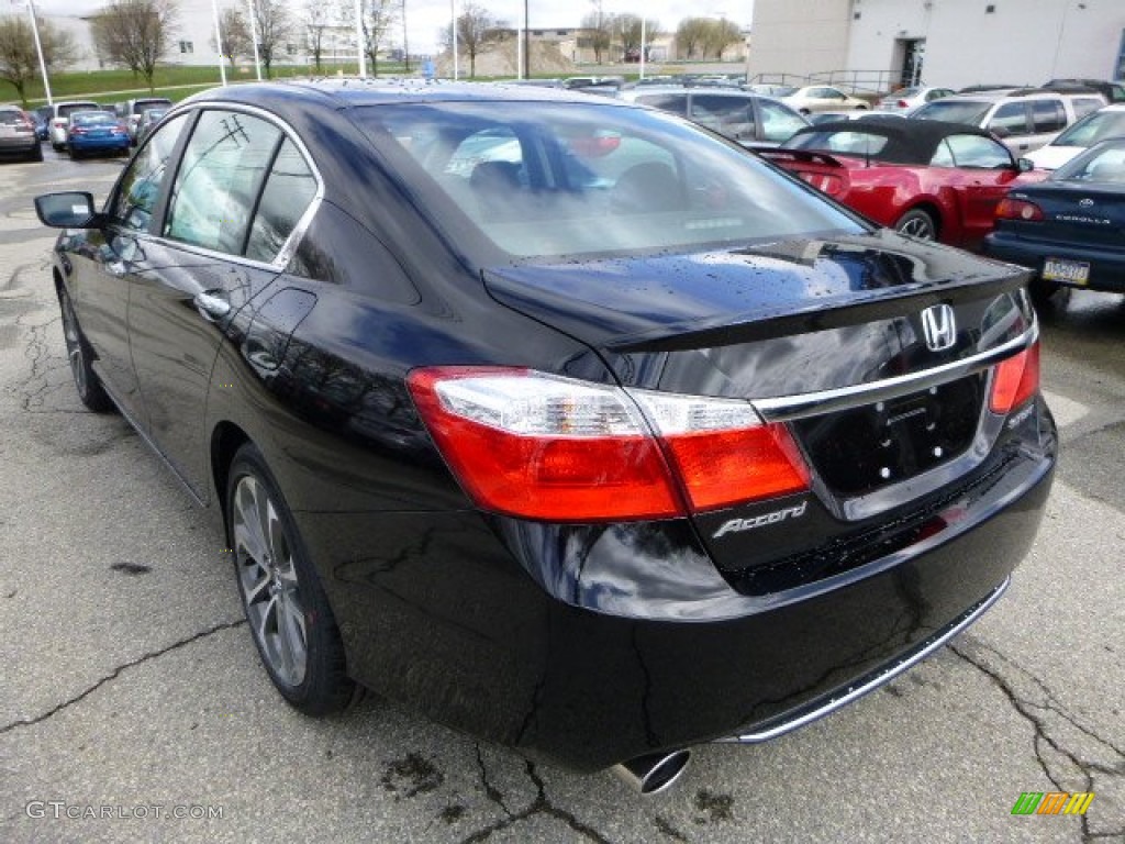 2013 Accord Sport Sedan - Crystal Black Pearl / Black photo #5