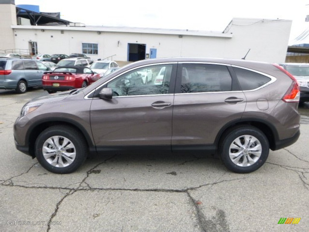 2013 CR-V EX AWD - Urban Titanium Metallic / Black photo #6