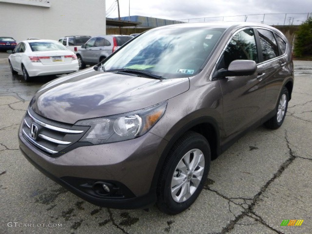 2013 CR-V EX AWD - Urban Titanium Metallic / Black photo #7