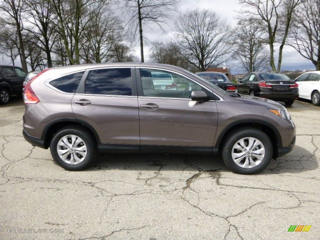 2013 CR-V EX AWD - Urban Titanium Metallic / Black photo #2