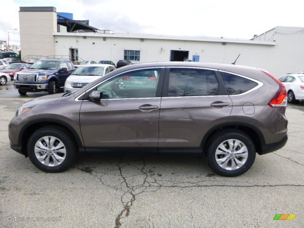 2013 CR-V EX AWD - Urban Titanium Metallic / Black photo #6