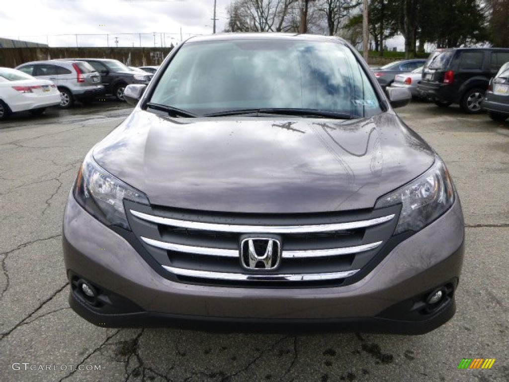 2013 CR-V EX AWD - Urban Titanium Metallic / Black photo #8