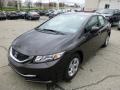 Kona Coffee Metallic - Civic LX Sedan Photo No. 7
