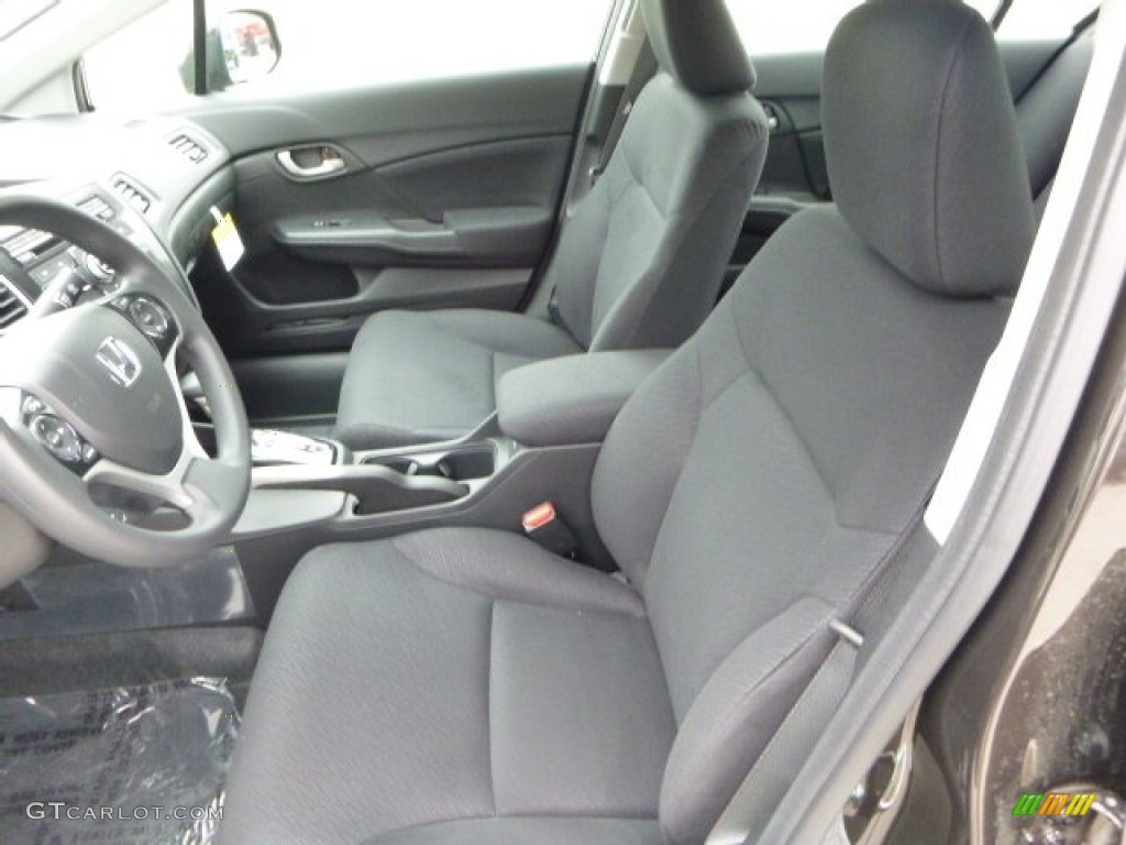 Black Interior 2013 Honda Civic LX Sedan Photo #79798009