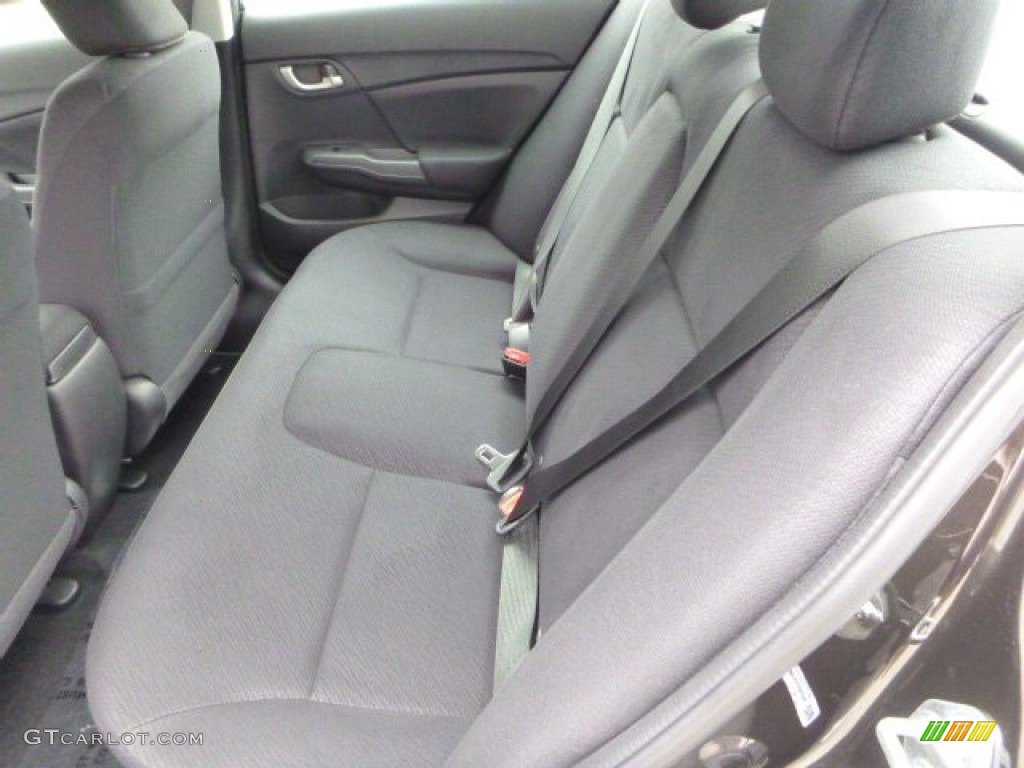 Black Interior 2013 Honda Civic LX Sedan Photo #79798018
