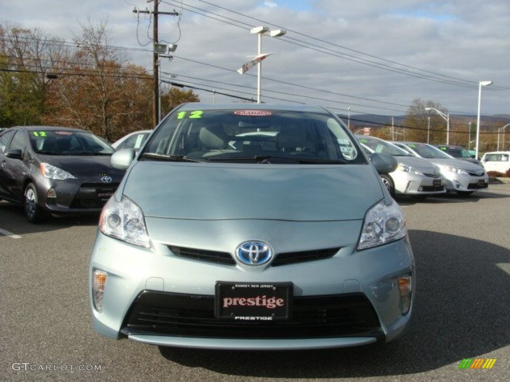 2012 Prius 3rd Gen Two Hybrid - Sea Glass Pearl / Misty Gray photo #2