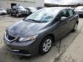 2013 Polished Metal Metallic Honda Civic LX Sedan  photo #7
