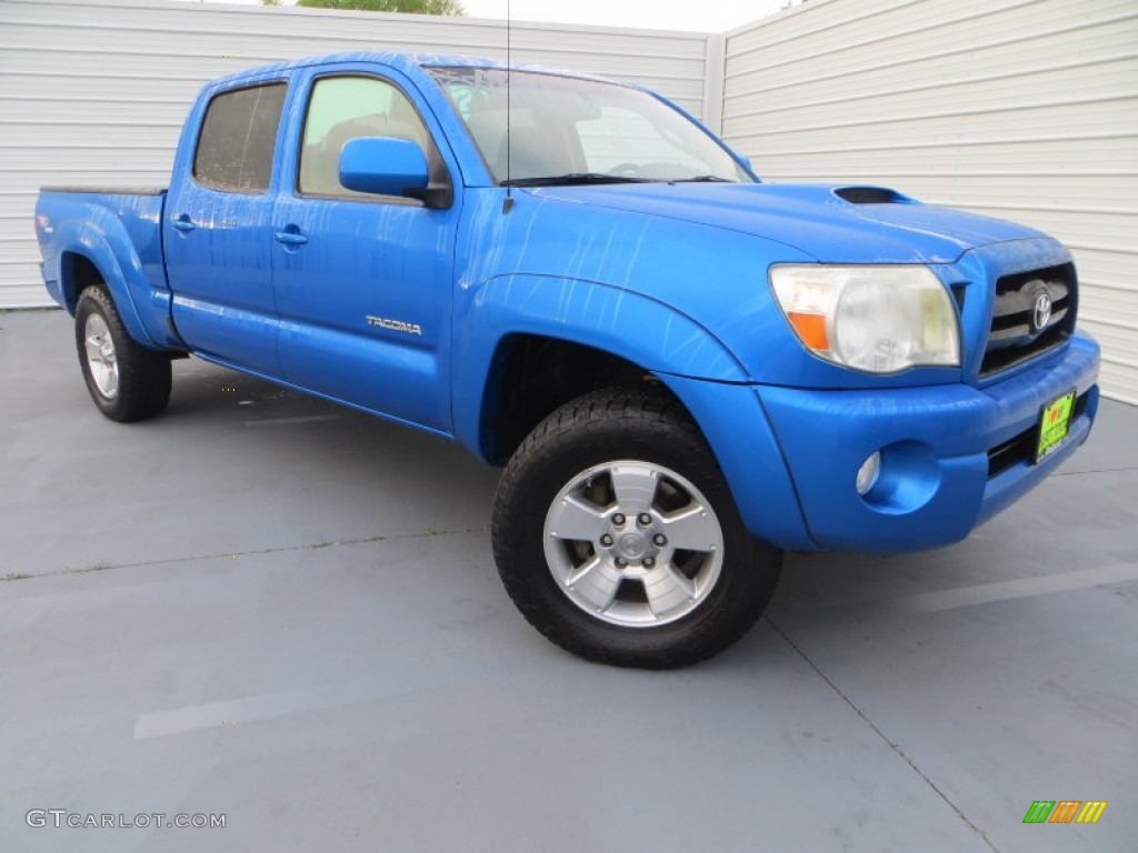 Speedway Blue Pearl 2007 Toyota Tacoma V6 PreRunner TRD Sport Double Cab Exterior Photo #79798956
