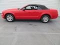 2007 Torch Red Ford Mustang V6 Deluxe Convertible  photo #6