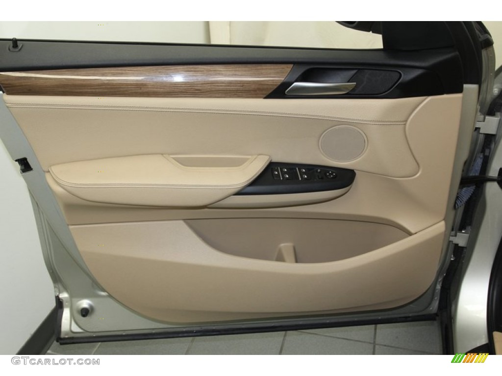 2011 BMW X3 xDrive 28i Beige Door Panel Photo #79800193