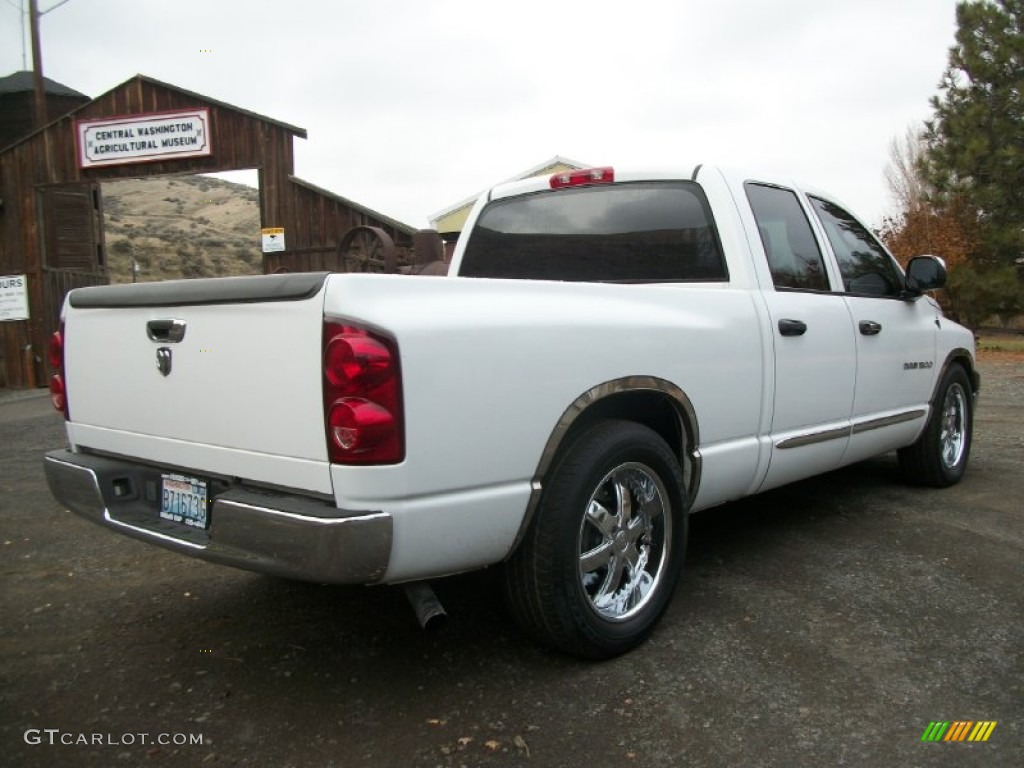 2007 Ram 1500 ST Quad Cab - Bright White / Medium Slate Gray photo #2