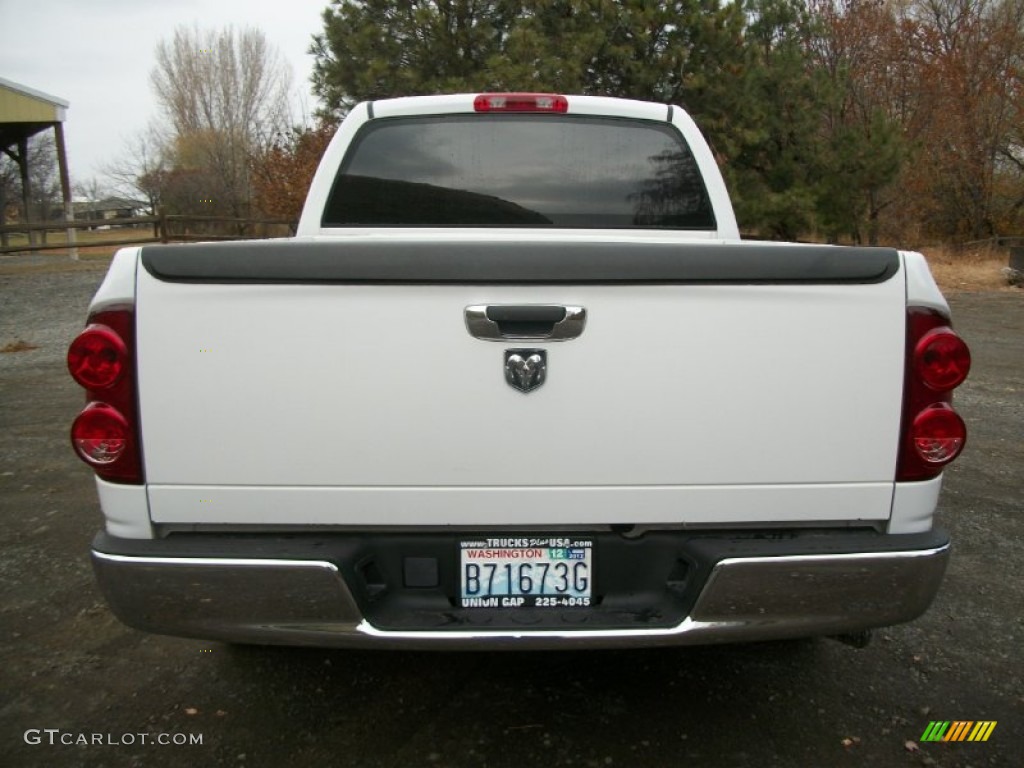 2007 Ram 1500 ST Quad Cab - Bright White / Medium Slate Gray photo #3