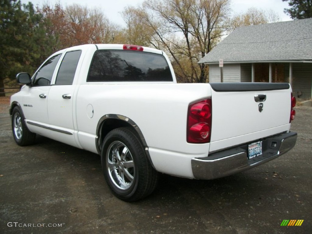 2007 Ram 1500 ST Quad Cab - Bright White / Medium Slate Gray photo #4