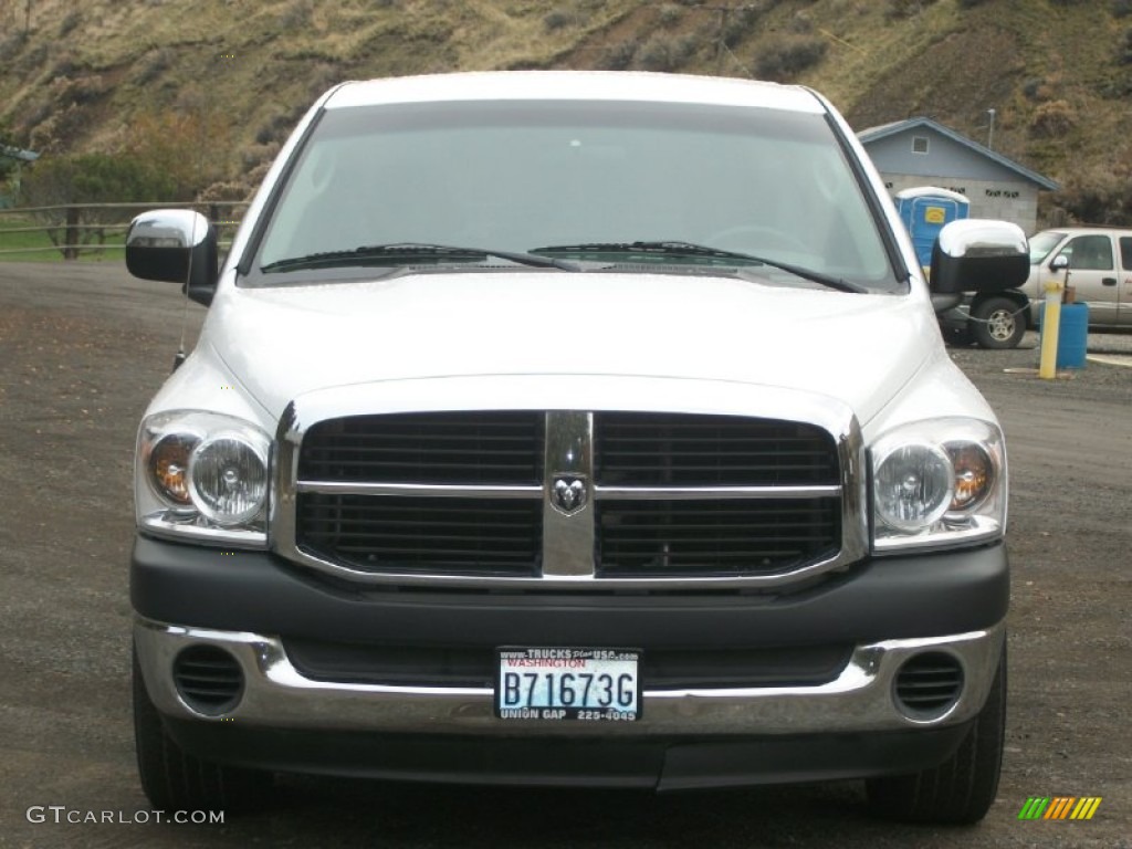 2007 Ram 1500 ST Quad Cab - Bright White / Medium Slate Gray photo #6