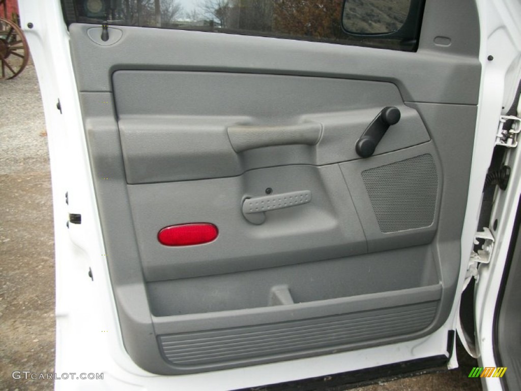 2007 Ram 1500 ST Quad Cab - Bright White / Medium Slate Gray photo #18