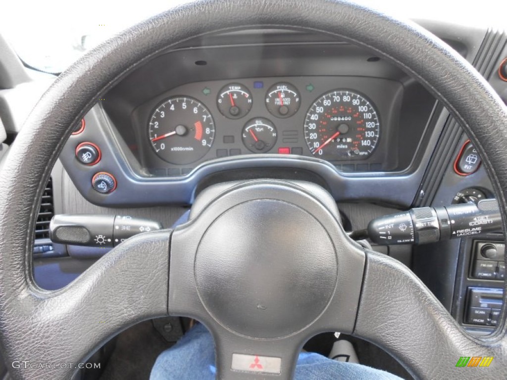 1994 Mitsubishi Eclipse GS Coupe Charcoal Steering Wheel Photo #79801132