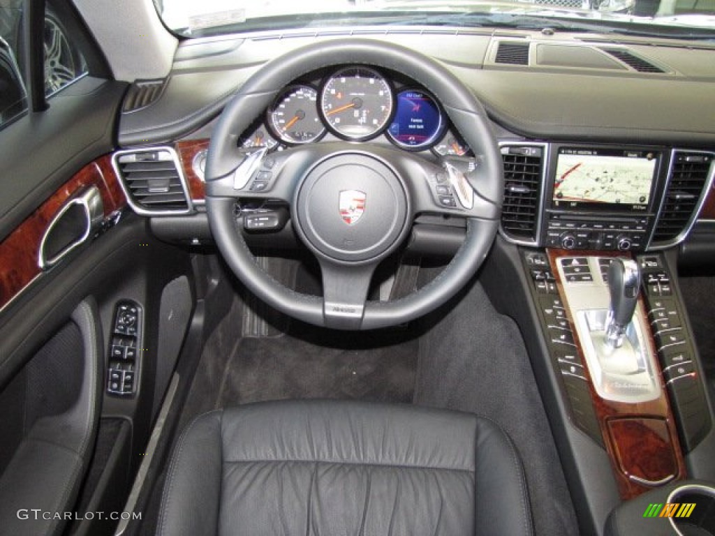 2012 Porsche Panamera V6 Black Dashboard Photo #79801141