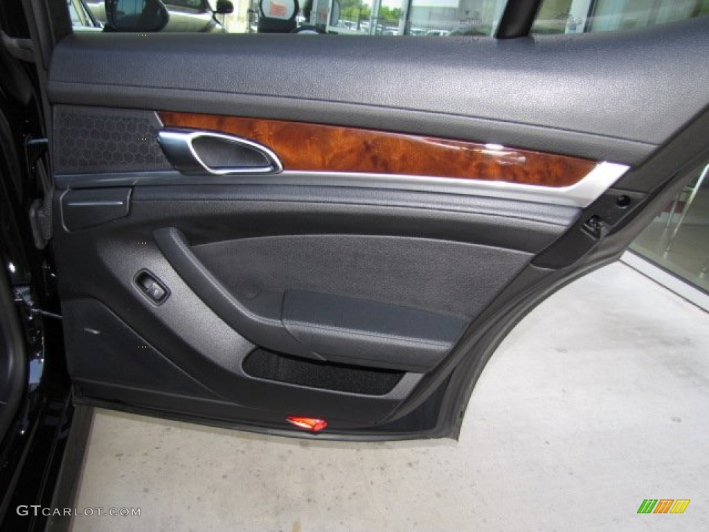 2012 Porsche Panamera V6 Black Door Panel Photo #79801610