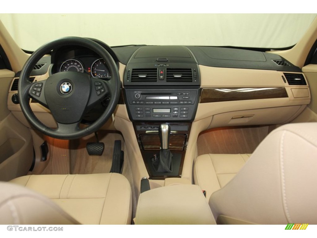 2009 BMW X3 xDrive30i Sand Beige Dashboard Photo #79802037