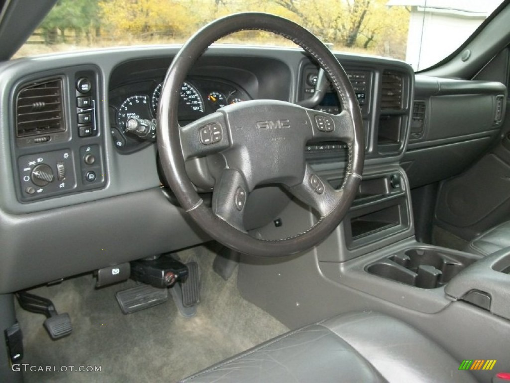 2005 Sierra 1500 SLT Crew Cab 4x4 - Silver Birch Metallic / Dark Pewter photo #8