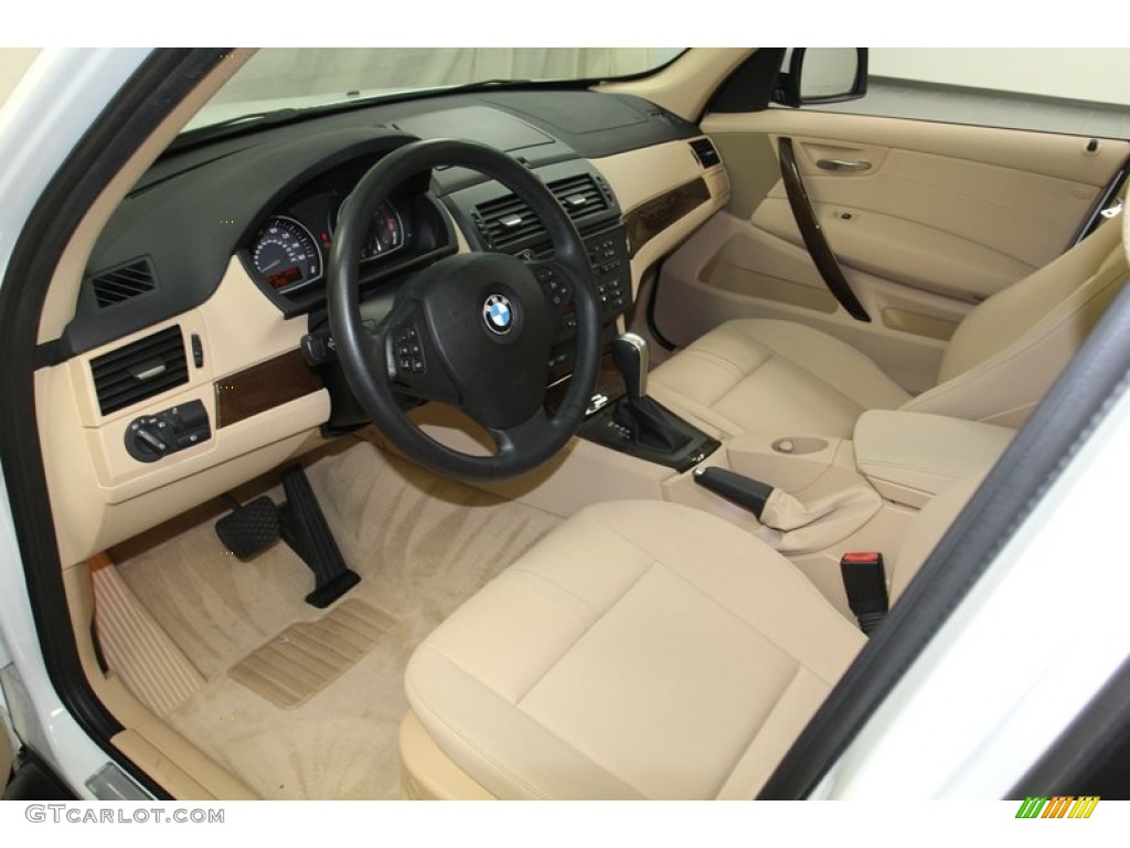 Sand Beige Interior 2009 BMW X3 xDrive30i Photo #79802149