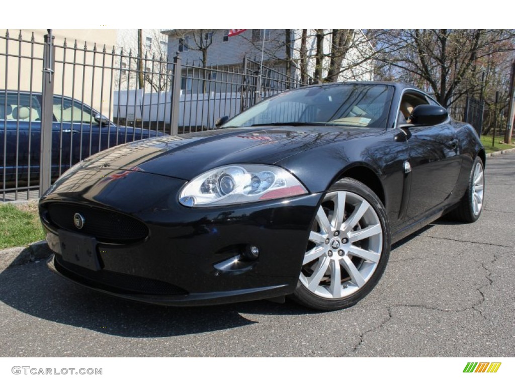 2007 XK XK8 Coupe - Ebony Black / Caramel photo #1