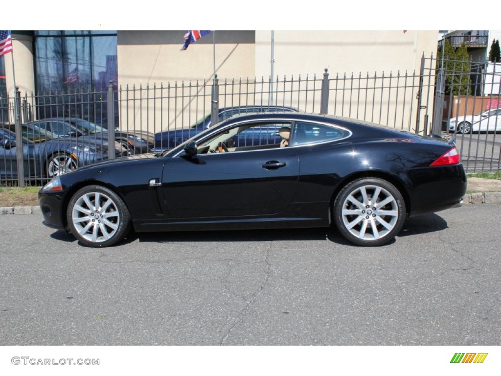 2007 XK XK8 Coupe - Ebony Black / Caramel photo #3