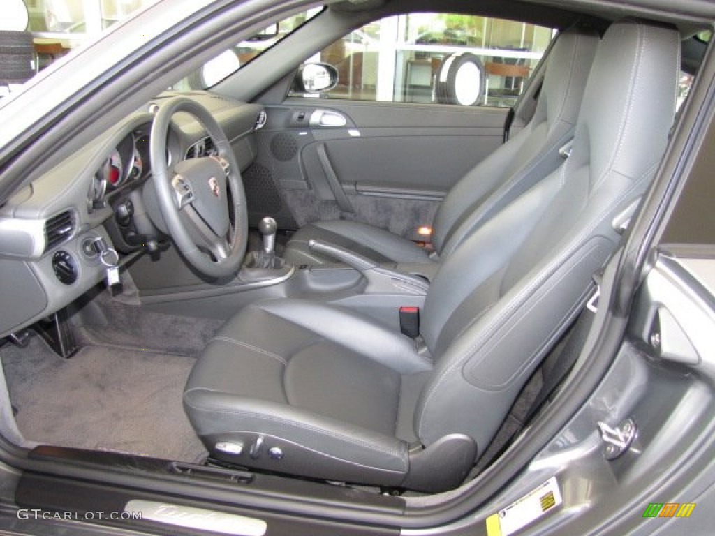 2007 911 Turbo Coupe - Meteor Grey Metallic / Black photo #2