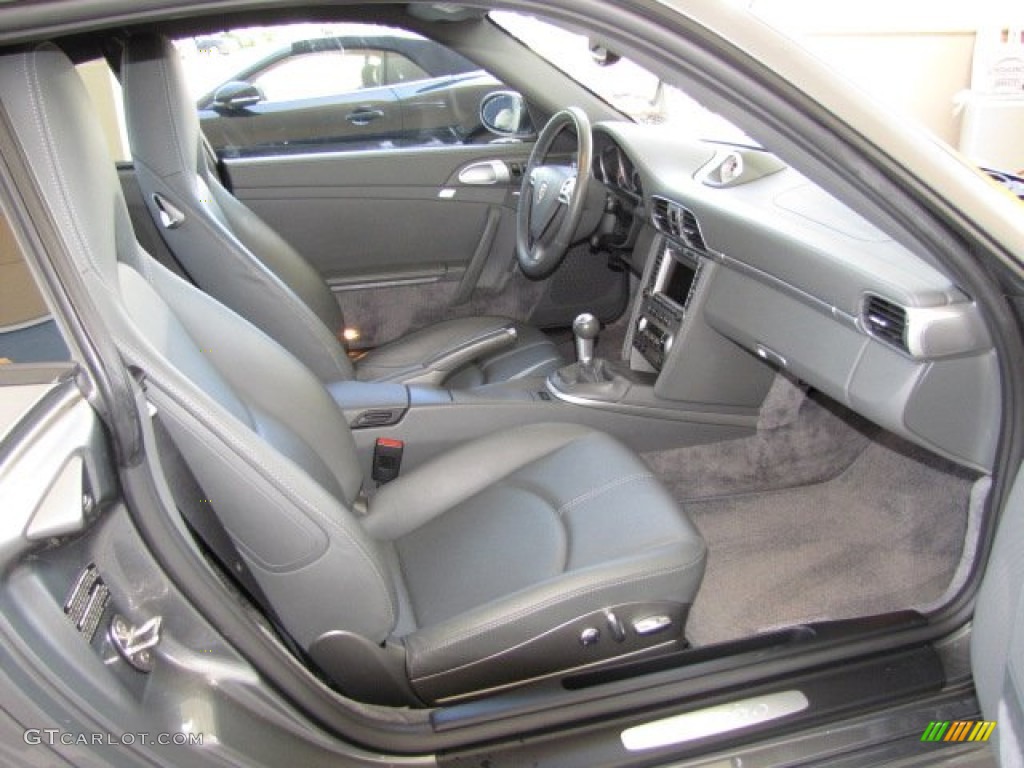 2007 911 Turbo Coupe - Meteor Grey Metallic / Black photo #4