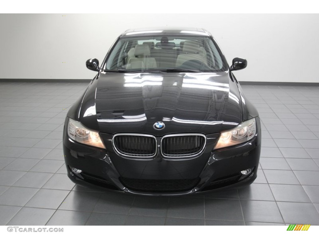 2010 3 Series 328i Sedan - Black Sapphire Metallic / Oyster/Black Dakota Leather photo #6