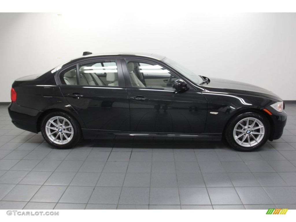 2010 3 Series 328i Sedan - Black Sapphire Metallic / Oyster/Black Dakota Leather photo #7