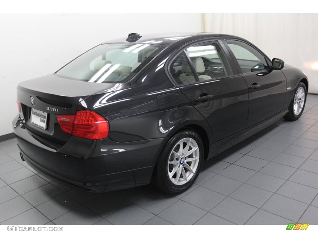 2010 3 Series 328i Sedan - Black Sapphire Metallic / Oyster/Black Dakota Leather photo #11