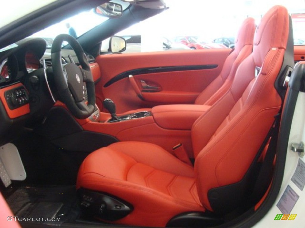 Rosso Corallo Interior 2013 Maserati GranTurismo Convertible GranCabrio MC Photo #79804175