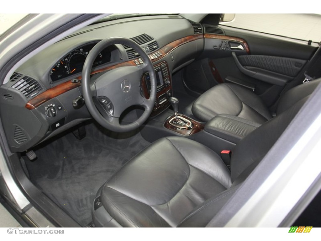 Charcoal Interior 2000 Mercedes-Benz S 500 Sedan Photo #79804564