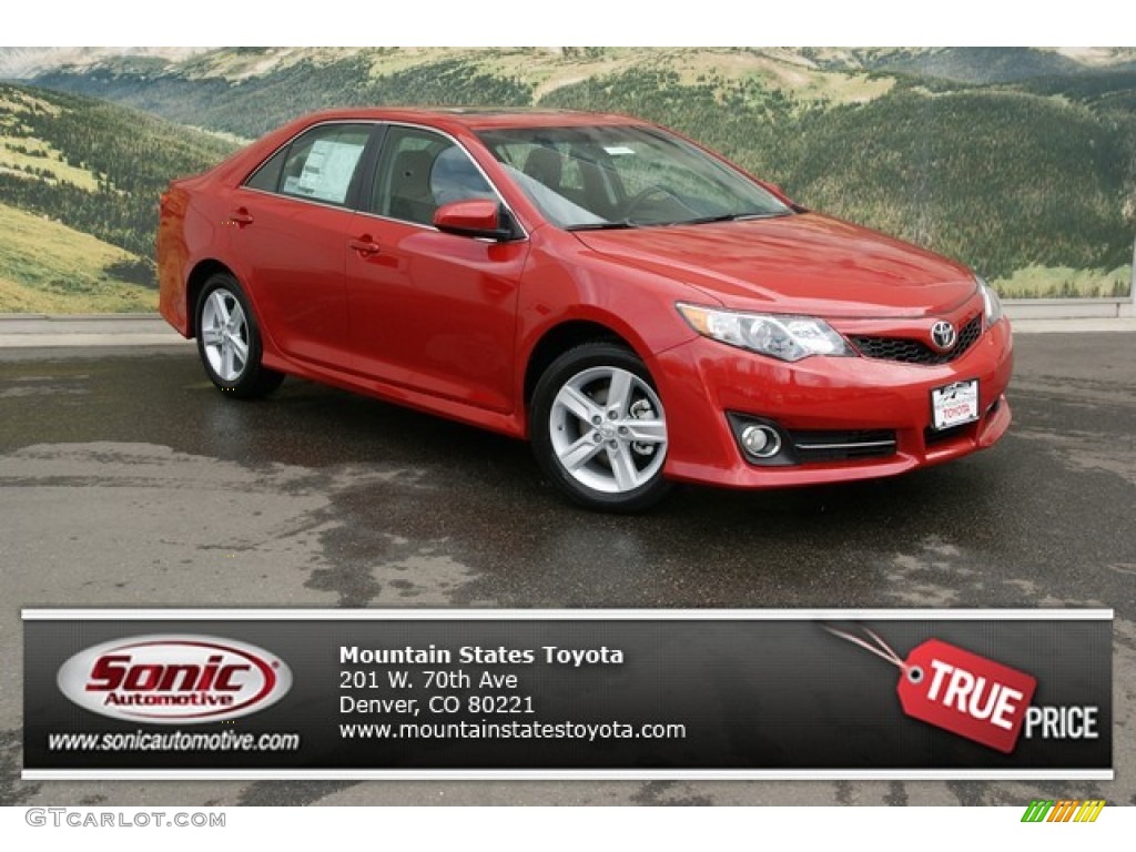 2013 Camry SE - Barcelona Red Metallic / Black photo #1