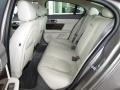2011 Jaguar XF Ivory White/Oyster Grey Interior Rear Seat Photo