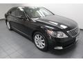Obsidian Black 2008 Lexus LS 460 Exterior