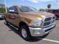 2012 Saddle Brown Pearl Dodge Ram 3500 HD Laramie Crew Cab 4x4  photo #10