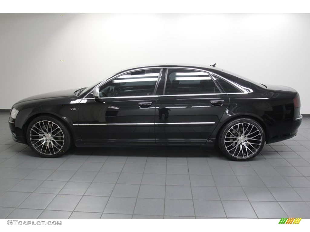 Brilliant Black 2008 Audi S8 5.2 quattro Exterior Photo #79805788